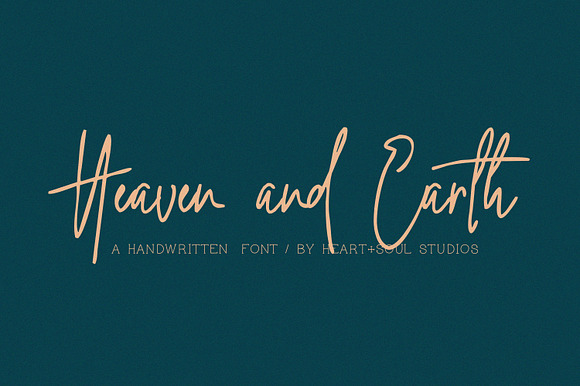 Heaven + Earth | Handwritten Font in Script Fonts - product preview 7