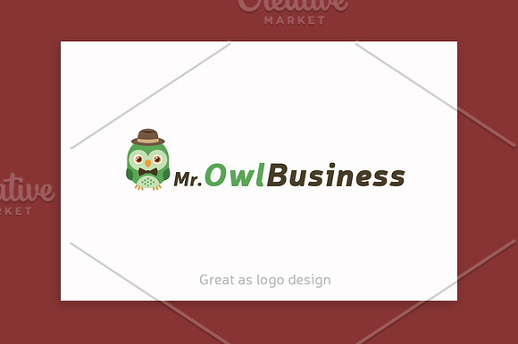 Owls Clip art/Owls Mascot Kit in Illustrations - product preview 2
