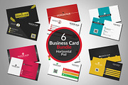 6 Stylish business cards bundle