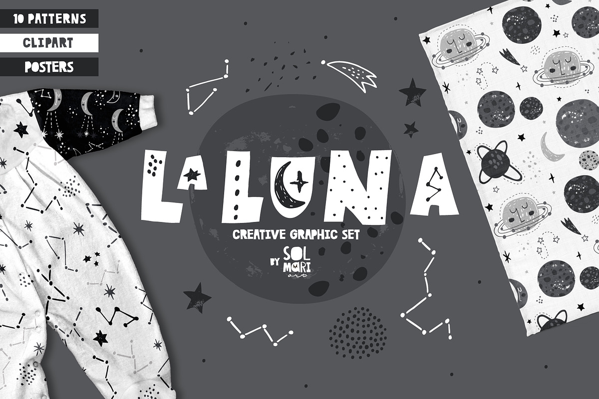 La LUNA graphic collection in Patterns - product preview 8