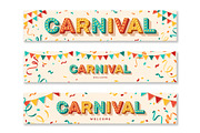 Carnival horizontal banners