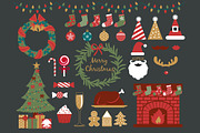 Christmas party design elements