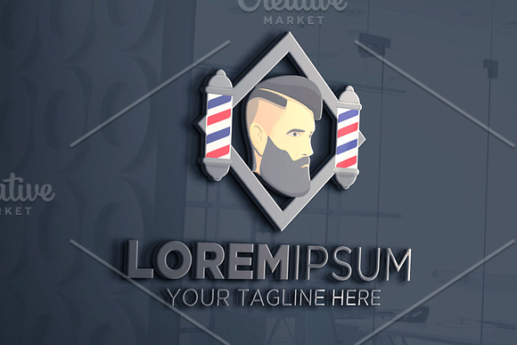 BarberShop Logo in Logo Templates - product preview 2
