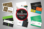 6 Creative business cards bundle