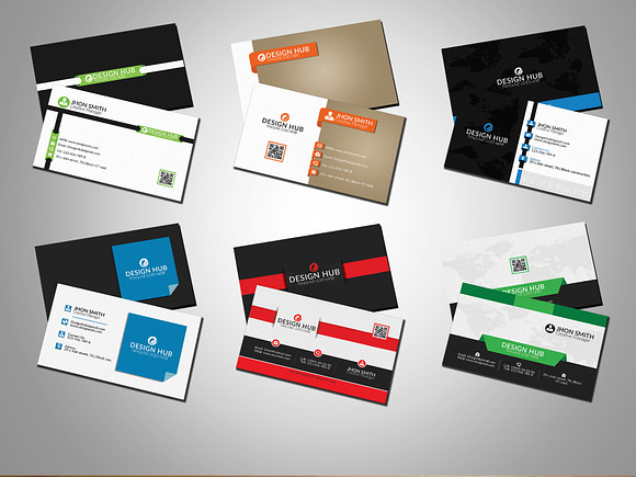 stylish business cards bundle in Business Card Templates - product preview 1