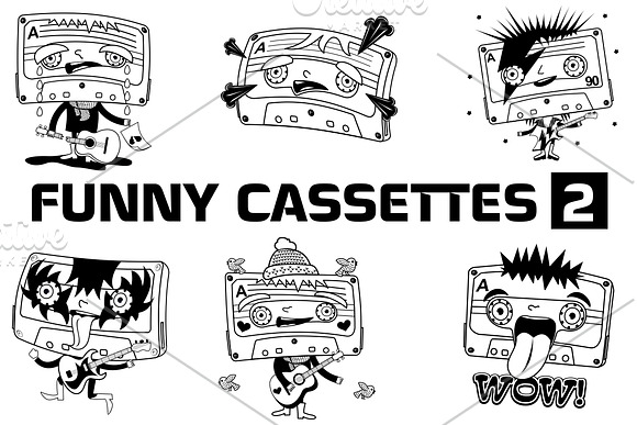 Funny Cassettes vol.2 in Illustrations - product preview 3