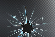 Accidentally broken window pane