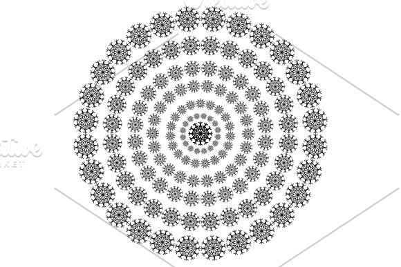 vector snowflakes winter ornament in Patterns - product preview 8