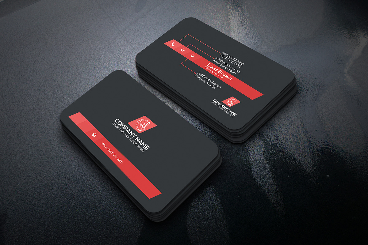 Digital Agency Business Card in Business Card Templates - product preview 8