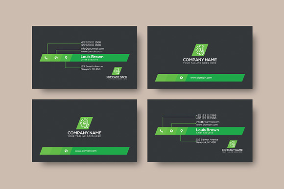 Digital Agency Business Card in Business Card Templates - product preview 1
