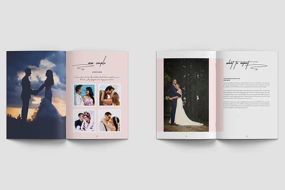 Wedding Photography Magazine in Magazine Templates - product preview 7