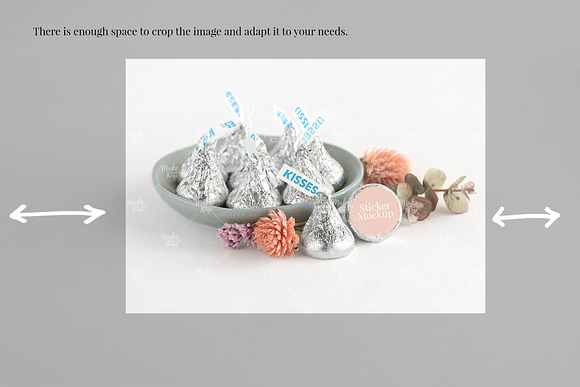 Hershey kisses Sticker Mockup in Product Mockups - product preview 4