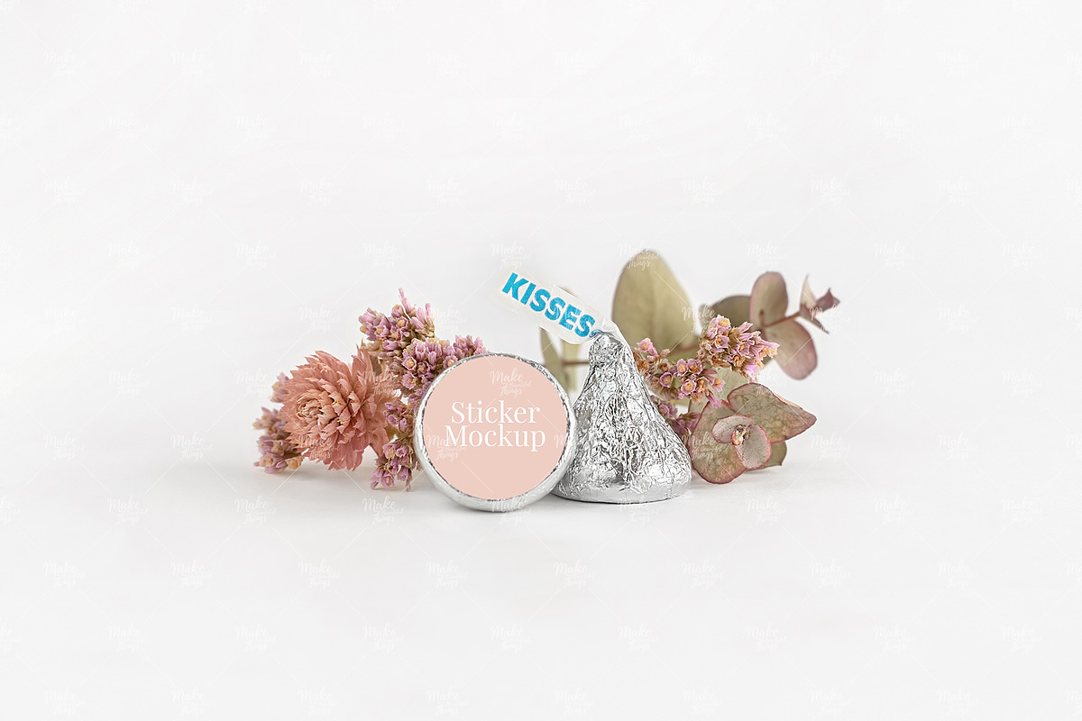 Hershey Kisses Sticker Mockup in Product Mockups - product preview 8
