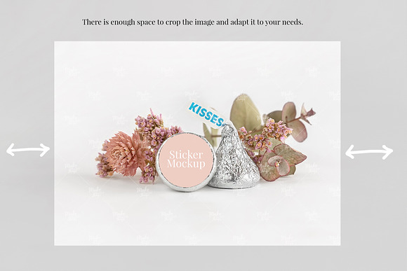 Hershey Kisses Sticker Mockup in Product Mockups - product preview 4