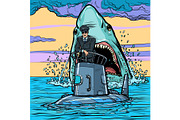Captain of the submarine. Shark