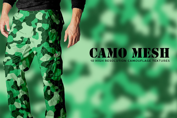 Camo Mesh in Textures - product preview 1