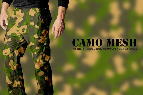 Camo Mesh in Textures - product preview 3