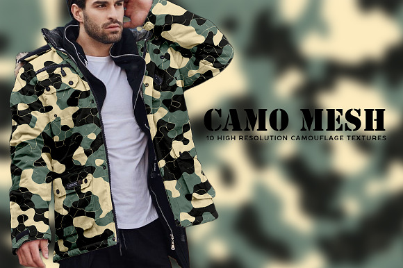Camo Mesh in Textures - product preview 9
