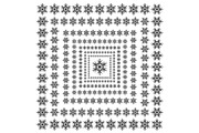 vector snowflakes winter ornament