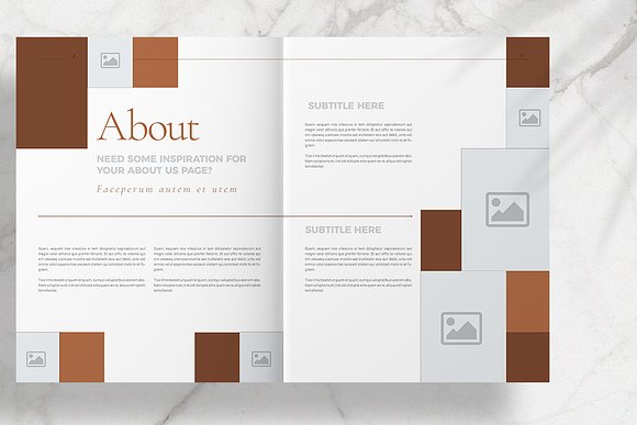 Brown Stylish Brochure in Brochure Templates - product preview 3