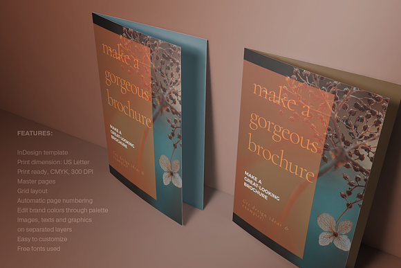 Brown Stylish Brochure in Brochure Templates - product preview 7