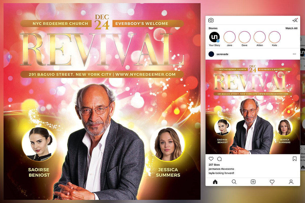 Revival Church Flyer in Flyer Templates - product preview 8