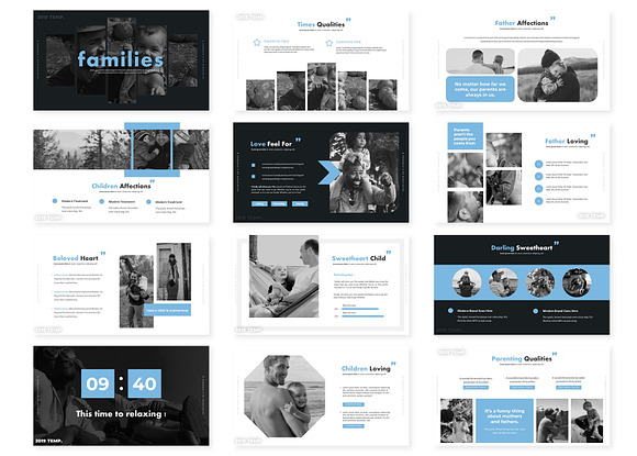 Families - Google Slides Template in Google Slides Templates - product preview 1