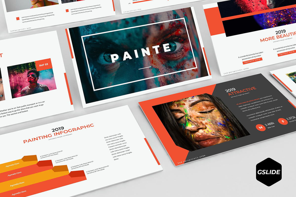Painte - Google Slides Template in Google Slides Templates - product preview 8