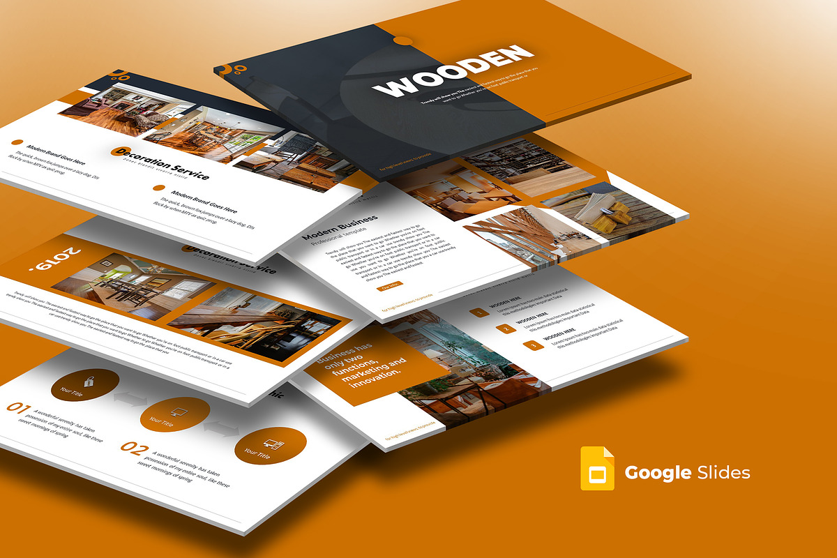Woden - Google Slides Template in Google Slides Templates - product preview 8