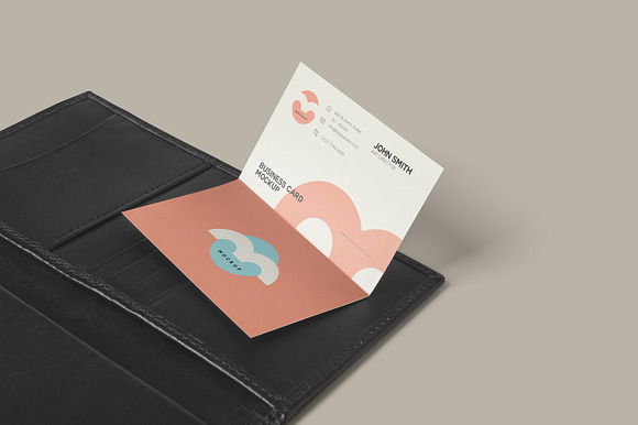 Two Fold Business Card Mockups in Branding Mockups - product preview 5