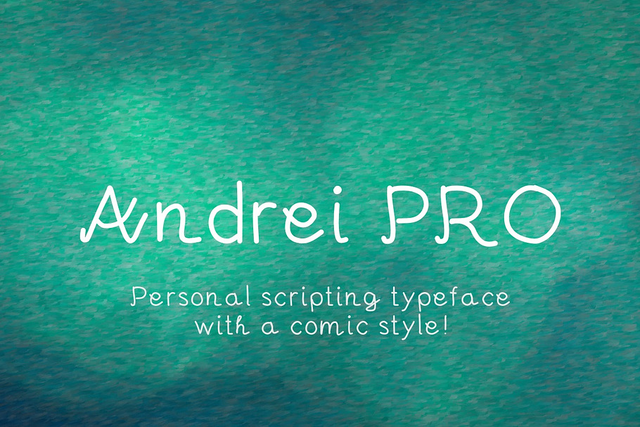 Andrei Pro, a comic script font in Script Fonts - product preview 8