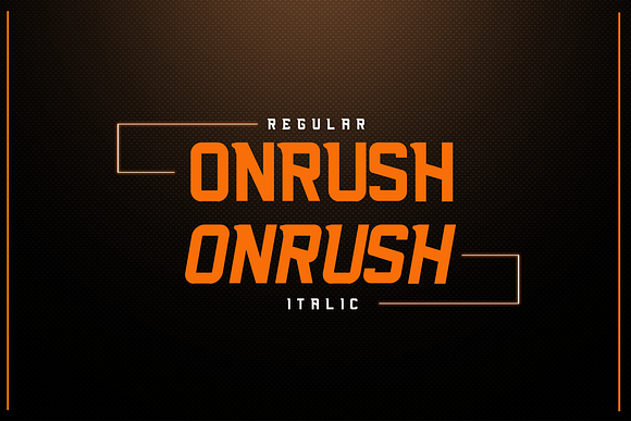 NFC ONRUSH DISPLAY FONT in Display Fonts - product preview 1