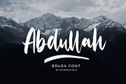 Abdullah- Handbrush Typeface