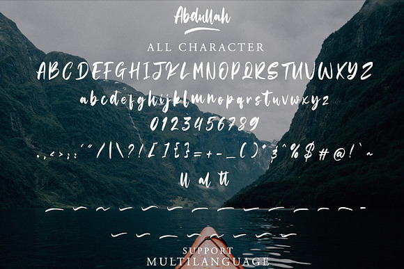 Abdullah- Handbrush Typeface in Script Fonts - product preview 7