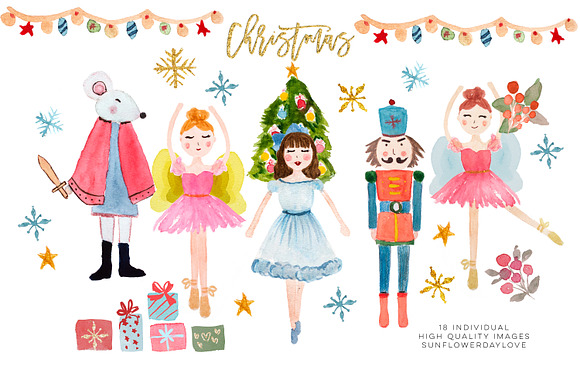 Nutcracker Clip Art in Illustrations - product preview 1
