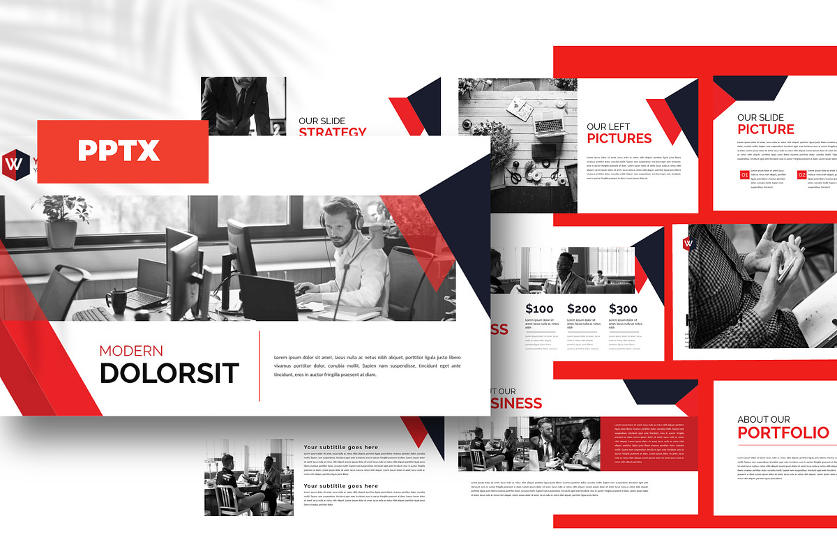 Red Brand Corporate - Powerpoint in PowerPoint Templates - product preview 8