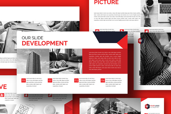 Red Brand Corporate - Powerpoint in PowerPoint Templates - product preview 2