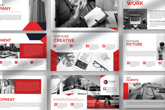 Red Brand Corporate - Powerpoint in PowerPoint Templates - product preview 5