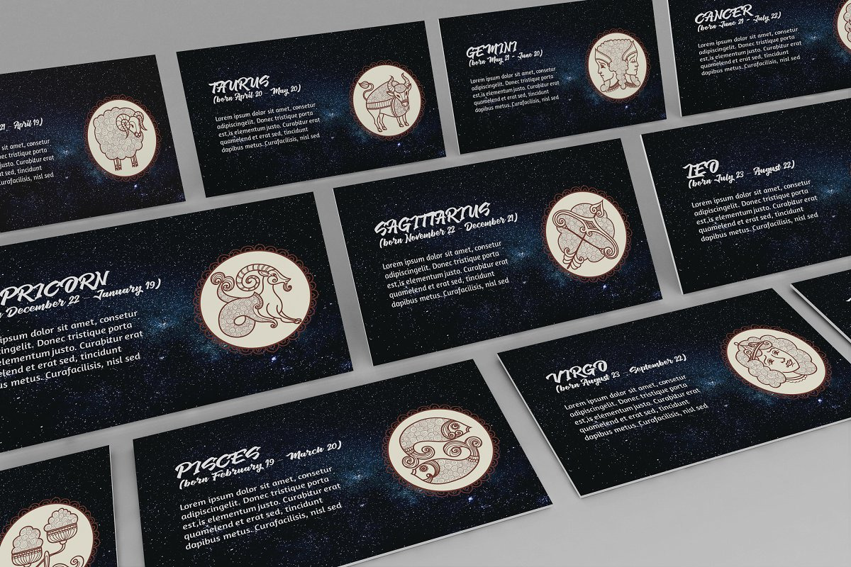 Zodiac Keynote Template Style2 in Keynote Templates - product preview 8