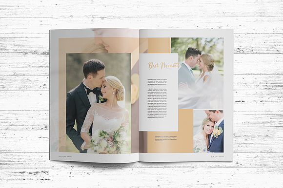 Wedding Album Template in Magazine Templates - product preview 3