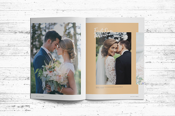Wedding Album Template in Magazine Templates - product preview 6