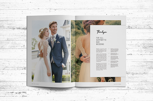 Wedding Album Template in Magazine Templates - product preview 14