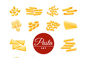 Italian traditional cuisine icons