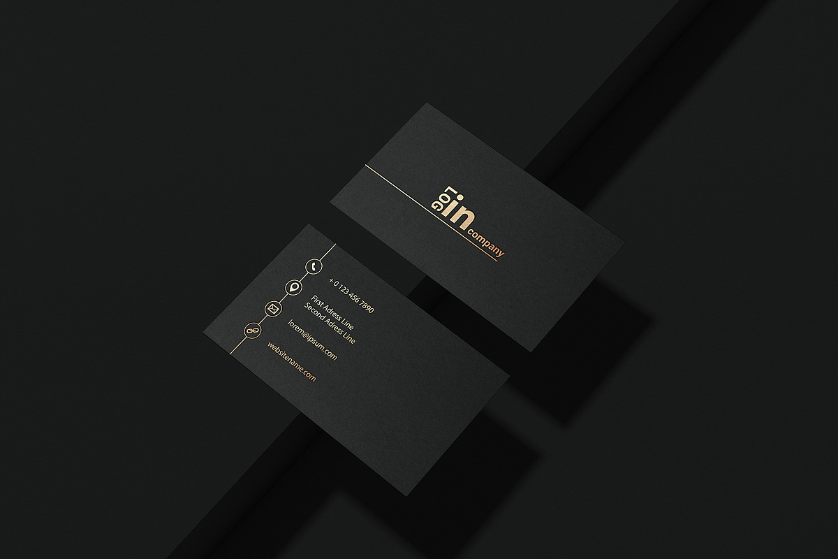 Template or visiting card in Business Card Templates - product preview 8