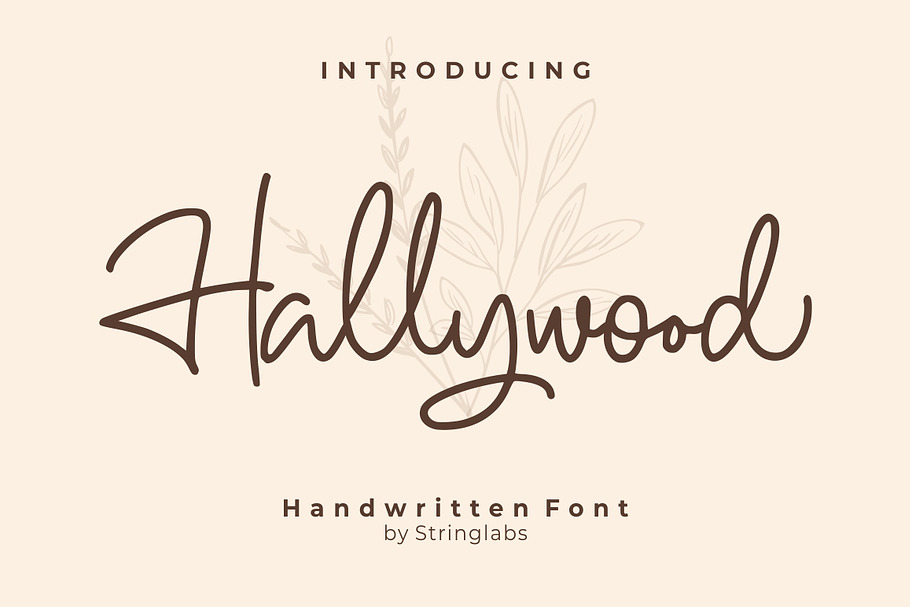 Hallywood - Handwritten Script Font in Script Fonts - product preview 8