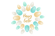 Cute luxury Easter background with