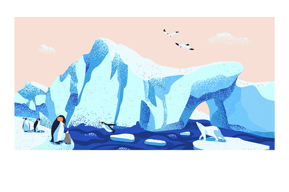Arctic landscapes in Illustrations - product preview 1