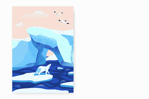 Arctic landscapes in Illustrations - product preview 4