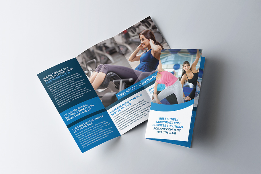 Fitness and Gym Tri-Fold Brochure