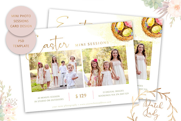 PSD Photo Session Card Template #39